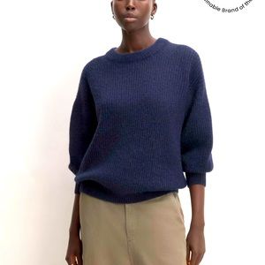 Everlane Alpaca Crew neck sweater navy